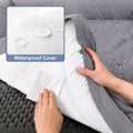 WESTERN HOME Dog Beds Large Sized Dog，Orthopedic Pet Bed for Senior Dogs, Waterproof Pet Beds with Washable Removable Cover, Large Soft Nonskid Bottom Couch, 36in, Grey