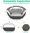 Amakunft Small Animal Pop-Up Playpen with Mesh Cover, 47'' x 23.6'' x 15'' Chicken Brooder Box, Play Pen Indoor Outdoor 