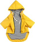 Dog Raincoat rain Jacket Raincoat Dogs Waterproof Small Medium Breeds Zip Closure Storage Pocket Harness Hole