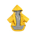 Dog Raincoat rain Jacket Raincoat Dogs Waterproof Small Medium Breeds Zip Closure Storage Pocket Harness Hole Yellow L