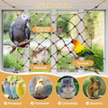 2 Packs Natural Bird Rope Net Parrot Swing Hammock for Birds Parrot Ladder Macaw Hanging Hammock Activity Toy for Rats P