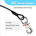Training Tie Down, 4/6ft Short Tether Cable for Dogs - Short Anti-Chew Puppy Lead for Teething, Potty Training, and Indo