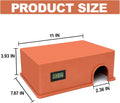 Reptile Hide Snake Hide,with a Humidification Groove Equipped with a Temperature and Humidity Sensor,Humid Hideout for S