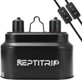 Dual Reptile Light Fixture with Switches, Reptile Heat Lamp Fixture, Reptiles Terrarium UVB Bulb Fixture for Bearded Dra