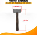 Blacksmith 2.2LB Handmade Square Forge Hammer for Farrier, Knife Maker, Blacksmith Forging Tool