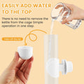 9.4 Fl Oz Bird Water Dispenser, No Mess Spring Valve Water Bottle with Parrot Bite Perch, Flexible Installation, for Sma