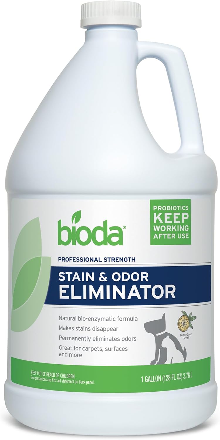 Bioda Commercial Strength Enzymatic Stain & Odor Eliminator for Pets, 1 gal