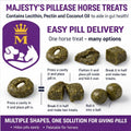Majesty's PillEase Horse Treats | A Delicious Soft and Pliable No Bake Cookie Horse Treat | Makes Giving Pills & Medicat