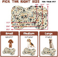 Dog Food Mats for Floors Waterproof, Pet Feeding Absorbent Water Bowl Mat Cat Placemats Beige Bone Shape 19 * 12 inch