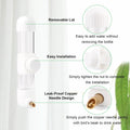 Hypeety Leak-Proof Bird Water Bottle Clear Bird Dispenser, 7.4 fl oz/220 ml