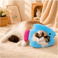 Cat Cone Collar, Adjustable Soft Recovery Collar After Surgery, Blue M