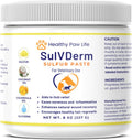 SulVDerm – 40% Sulfur Skin Support Paste for Dogs, Cats, Horses | Calendula-Infused Soothing Formula with Coconut Oil & 