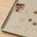 GORILLA GRIP Waterproof Dog Food Mat, Pet Feeding Placemat, 12x8