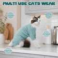 ADNIKIA Cat Pajamas for Cats Only, Sticky Hair Cat Clothes, Sphynx Hairless Cats Sweater, Recovery Suit After Surgery, Prevent Lost Hair Kitten Onesie Shirts Costumes Outfits for Pet