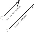REPTI ZOO 57" Snake Catcher Professional Stainless Steel Retractable Snake Hook Reptile Catcher Stick Rattlesnake Grabbe