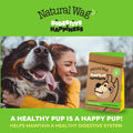 Natural Wag Digestive Happiness 100% All-Natural Psyllium Husk Powder for Dogs - Single Ingredient Fiber Dog Food Topper Mix-in - Aids Regularity and Gut Health, Supports Digestion & Elimination