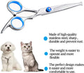 Dog Grooming Scissors,Pet Hair Scissors with Safety Round Tips Heavy Duty Titanium Stainless Steel Professional Dogs Cats Pets Grooming Shears