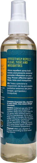 ALZOO Natural Flea and Tick Repellent Spray for Dogs, Effectively Repels Fleas, Ticks & Mosquitos, Plant-Based Active In