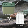 Reptile Water Bowl with Filtration System, Lizard Drinking Fountain, Bearded Dragon Tank Accessories, Reptile Habitat Wa
