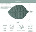 Letalong 30 X 20 Inch Leaf Shaped Cotton Cat Bed Pad, Warming Cat Mat, Pet Warming Pad for Cats, Warmer Mat for Feral and Indoor Cats, 2025 Enlarged and Thickened Leaf Beds