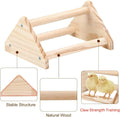 GINTUTO Wooden Chick Perch Stand, Pine Chicks Roosting Bar, Jungle Gym Perch Toys for Chicken Coop & Brooder, Bird Perch for Baby Chicks & Parrots (Small)