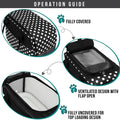 PetAmi Dog Purse Carrier for Small Dogs Cats, TSA Airline Approved Soft-Sided Pet Carrier with Pockets, Ventilated Travel Tote Bag with Bed & Shoulder Strap, Puppy Kitten, Max 12 lbs, Polka Dot Black
