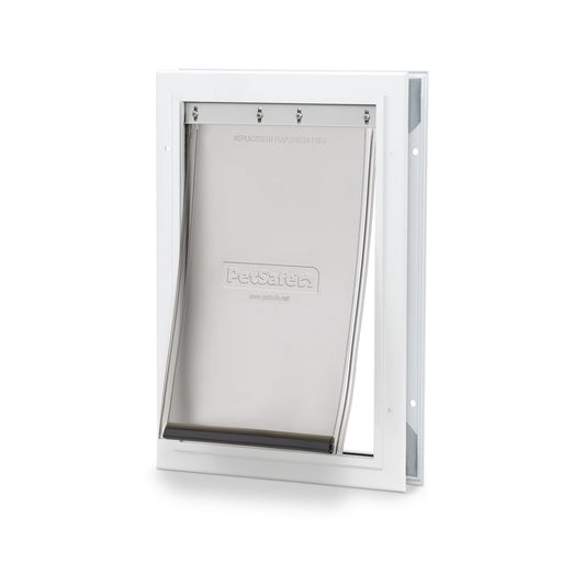 PetSafe Freedom Aluminum Pet Door for Dogs and Cats, Medium, White, Tinted Vinyl Flap