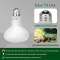 DaToo Reptile Heat Lamp 100W Amphibians Basking Light Bulb UVA Heat Lamp Bulbs Daylight Basking Spot Light for Lizards B