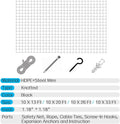 Morimoe Cat Balcony Net, Steel Wire Reinforced, Anti-Fall Fence, Safety Net, Extra Strong (10 X 20 Ft)