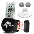 Magnetic Reptile Thermometer and Humidity Gauge, Digital Tank Thermometer Hygrometer with LCD Display, Habitat Temp Humi