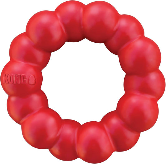 KONG Ring, Natural Rubber Chew Toy for Dental Health, for Small/Medium Dogs