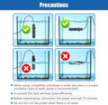 25W Mini Aquarium Heater Submersible Constant Temperature Fish Tank Betta Heater Free Thermometer Sticker Suitable for 1