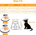 VOVIGGOL 2 Pack Cat Cones to Stop Licking, Cat E Collar Pet Cone for Cats After Surgery, Pet Elizabethan Collar Dog Head