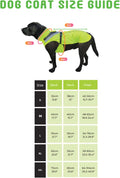 Waterproof Dog Rain Coat, Reflective Safety Strips & Leash Hole – Lightweight Adjustable Jacket for Medium Breeds - L