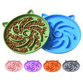 2Pcs Silicone Slow Feeder Cat Bowl,Puzzle Feeder,Interactive Toys,Slow Feeding cat Bowl Suitable for All Dry and Wet Foods,Easy to Clean Silicone Bowls (Green and Blue)