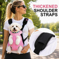 Inspack Dog Backpack Carrier/Cat Carrier, Adjustable Pet Front Carriers Travel Bag for Puppy Medium Dogs, Legs Out, Soft