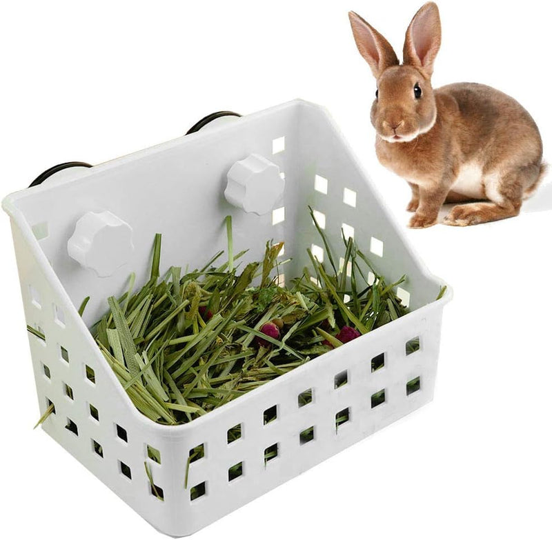 PINVNBY Hay Feeder for Rabbits, Less Wasted Hay Rack Manger, Hanging Guinea Pig Rabbit Hay Holder for Bunny, Chinchilla,