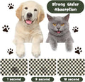 Dog Food Mats for Floors Waterproof, Pet Water Bowl Mats Pet Feeding Absorbent Placemats Plaid 12 * 20 inch