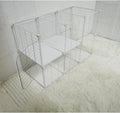 Cat Cage Indoor DIY Cat Playpen Detachable Metal Wire Kennels Indoor Cat Enclosures DIY Cat Playpen Metal Kennel (3/2-Ti