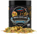 Tropical Color Flakes - Floating Color-Enhancing Flakes for Tetras, Guppies & Community Fish