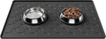 Pieviev Silicone Dog Cat Food Bowl Mat, Waterproof Raised Edge, 24'' x 16''