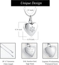 zeqingjw Pet Cremation Jewelry for Ashes Pendant Paw Print Pet Heart Urn Necklace Memorial Keepsake Jewelry for Pet/Dog'