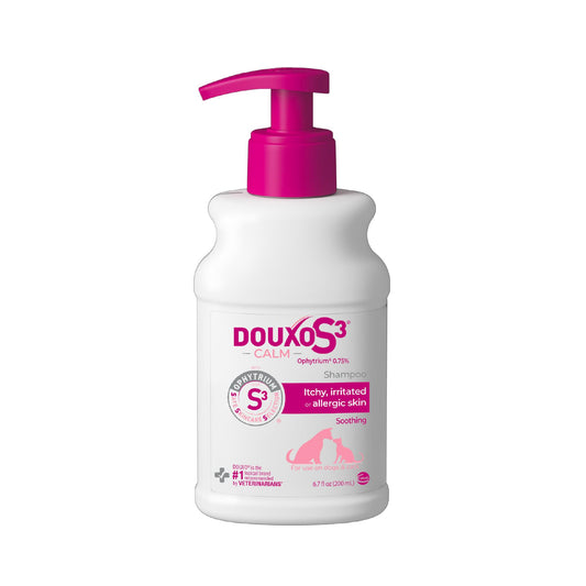 Douxo S3 Calm Dog Shampoo for Itchy Skin Relief, Dog Shampoo for Allergies and Itching, Soothes Itchy, Irritated or Allergic Skin For Dogs and Cats, 6.7 fl oz