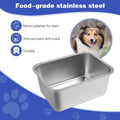 Lonepetu 3 Gallons Large Dog Water Bowl, Stainless Steel Metal Dog Bowls, Large Capacity Pet Food Bowl Water Dish for Indoor and Outdoor Universal for Medium to Giant Dogs