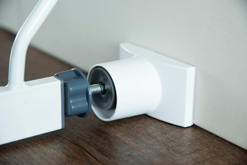 Wall Nanny Extender -4 Inch Baby Gate Extension Guard (Made in USA) Extends Pressure Mounted Gates - Protects Walls, Stabilizes Gate, for Child, Pet Gate & Dog Gate, Protector Works on Stairs, 4 Pack