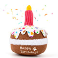 lilfrd Dog Birthday Toy, Birthday Cake Toys for Puppy Gifts, Squeaky Plush Dog Toys