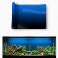 Aquarium Background - Static Cling Fish Tank Sticker - Black Blue Gradient | Easy Install for Glass Tanks, No Residue, R