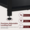 5-10 Gallon Fish Tank Stand with Adjustable Height and Drawer, Black
