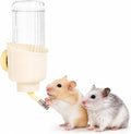 Pet Water Bottle for Cage, 17oz Small Animal Water Dispenser No Drip, White