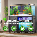DSkoiph 2 pcs Aquarium Decor Plastic Plants Extra Large 21 Inches Artificial Fish Tank Plants Tall Fish Tank Decorations
